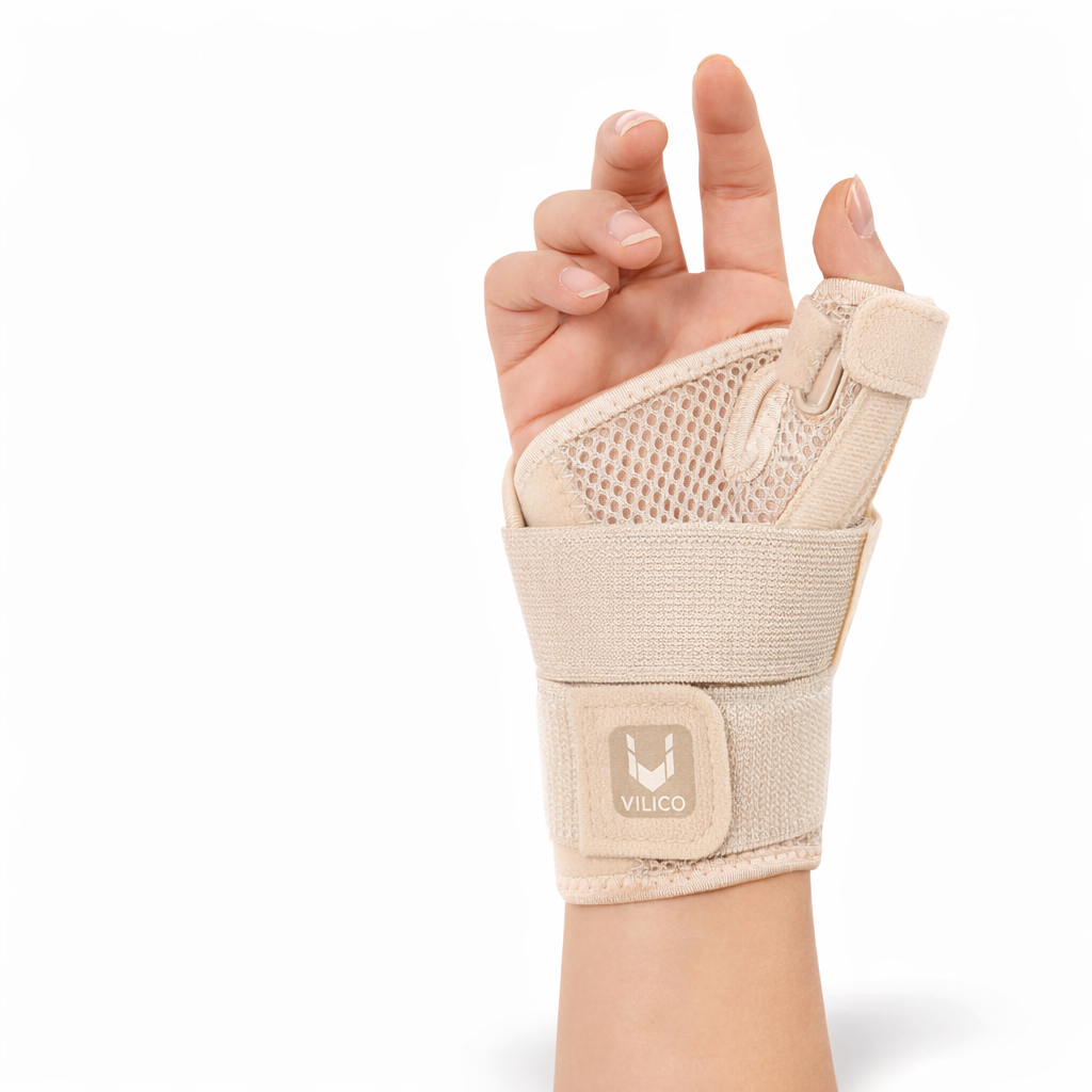 Hand Support Brace | Wrist & Thumb Stabilizer | Tendinitis & Arthritis Relief | Breathable | Ambidextrous