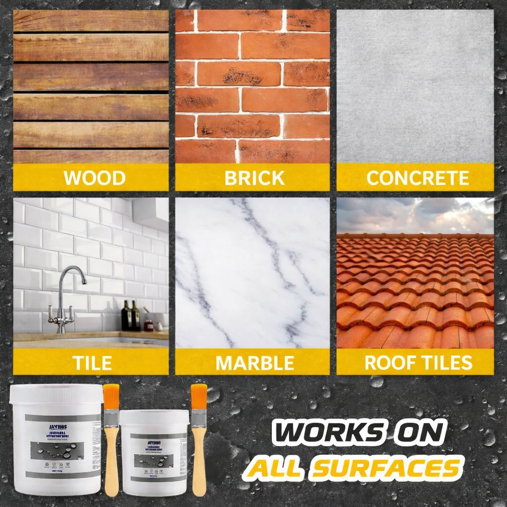 Waterproof Sealant Paste | Clear Rubber Coating for Cracks | Durable Adhesive for All Surfaces | Anti-Leak Repair Solution