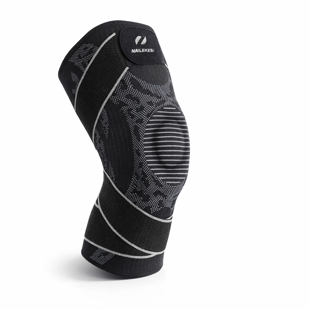 Elastic Knee Support Brace | Compression Bandage for Gym | Injury Relief Protector | Volleyball Knee Pad | Adult Use