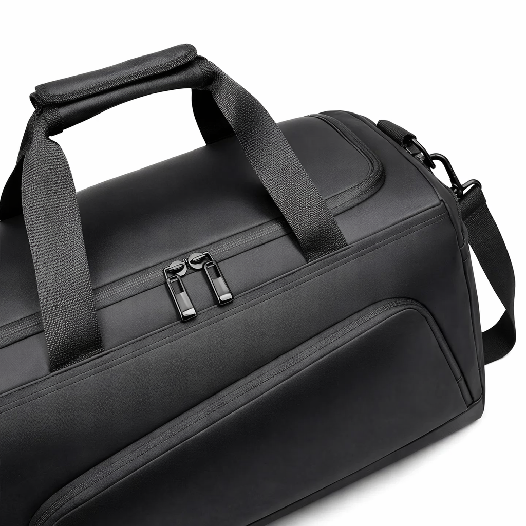 Portable Travel Duffel Bag | Large Capacity PU Handbag | Multiple Compartments | Shoe Storage | Waterproof Gym Vacation