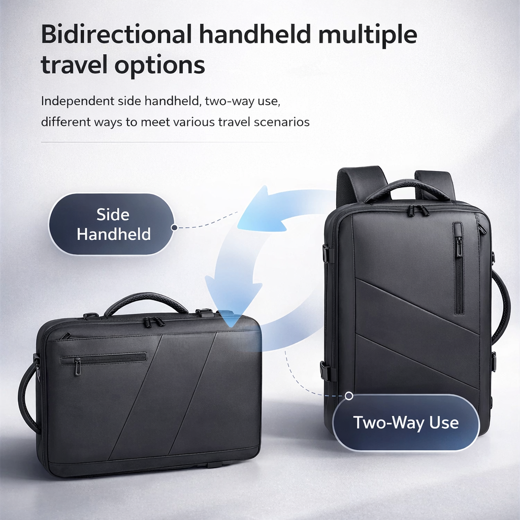 Men's Expandable Business Backpack | Waterproof Large Capacity | USB Charging | Travel Laptop Bag
