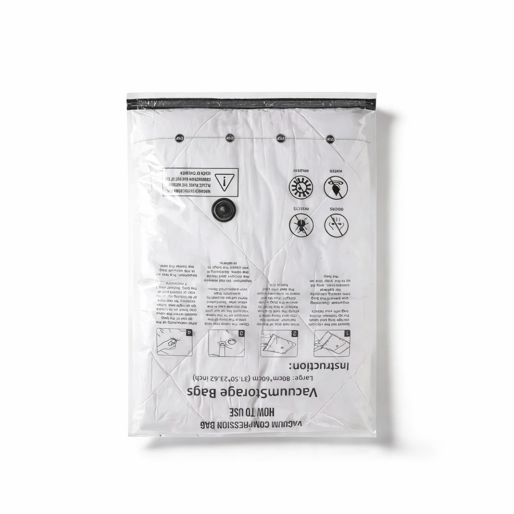 Space-Saving Vacuum Storage Bags | Travel Compression Seal Bags | Eco-Friendly Folding Design | Camping Essentials