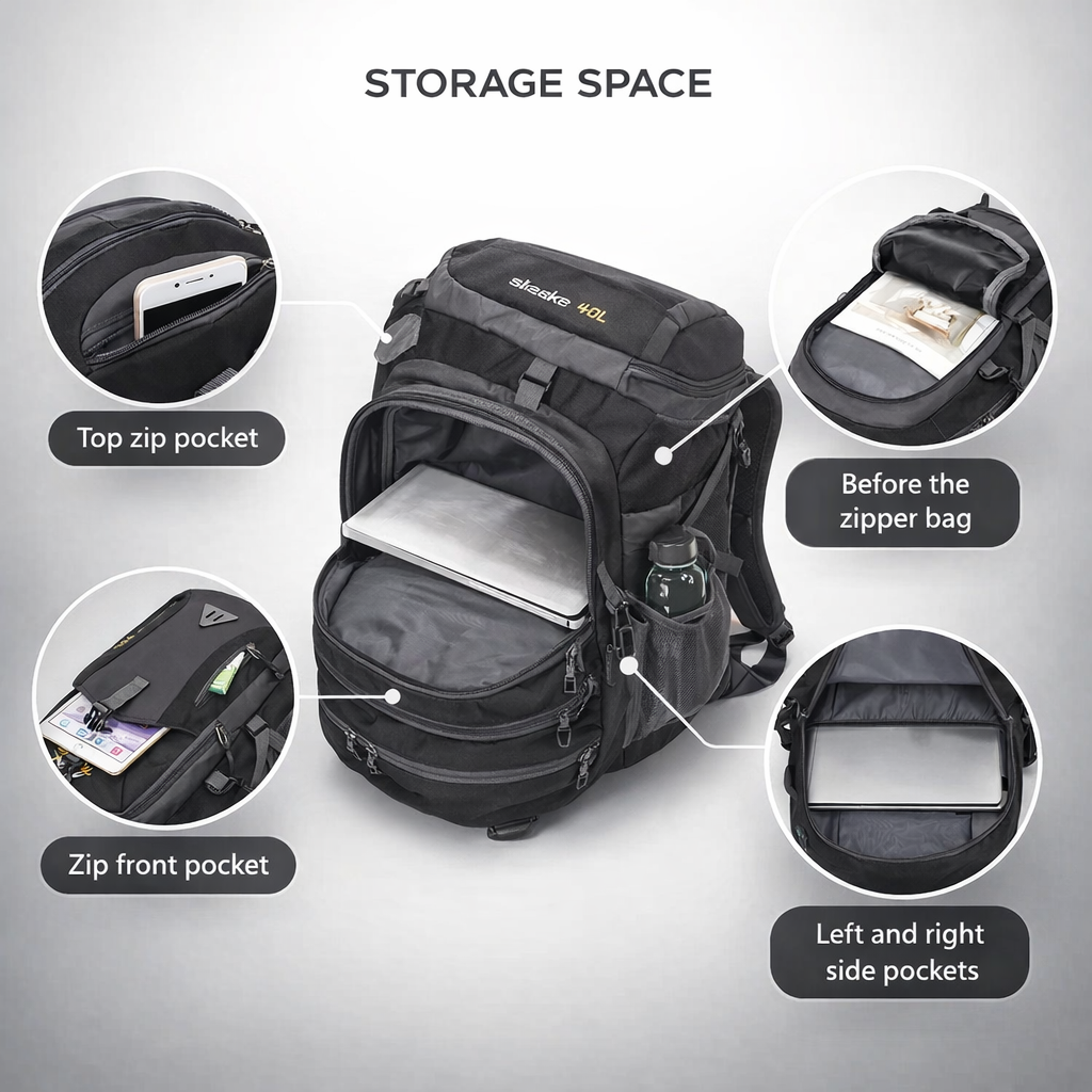 Anti-Theft Waterproof Hiking Backpack | Men's Outdoor Travel Sports Bag | USB Charging | Casual Camping Daypack