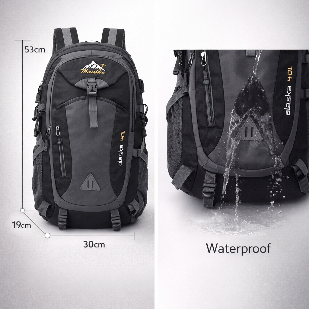 Anti-Theft Waterproof Hiking Backpack | Men's Outdoor Travel Sports Bag | USB Charging | Casual Camping Daypack