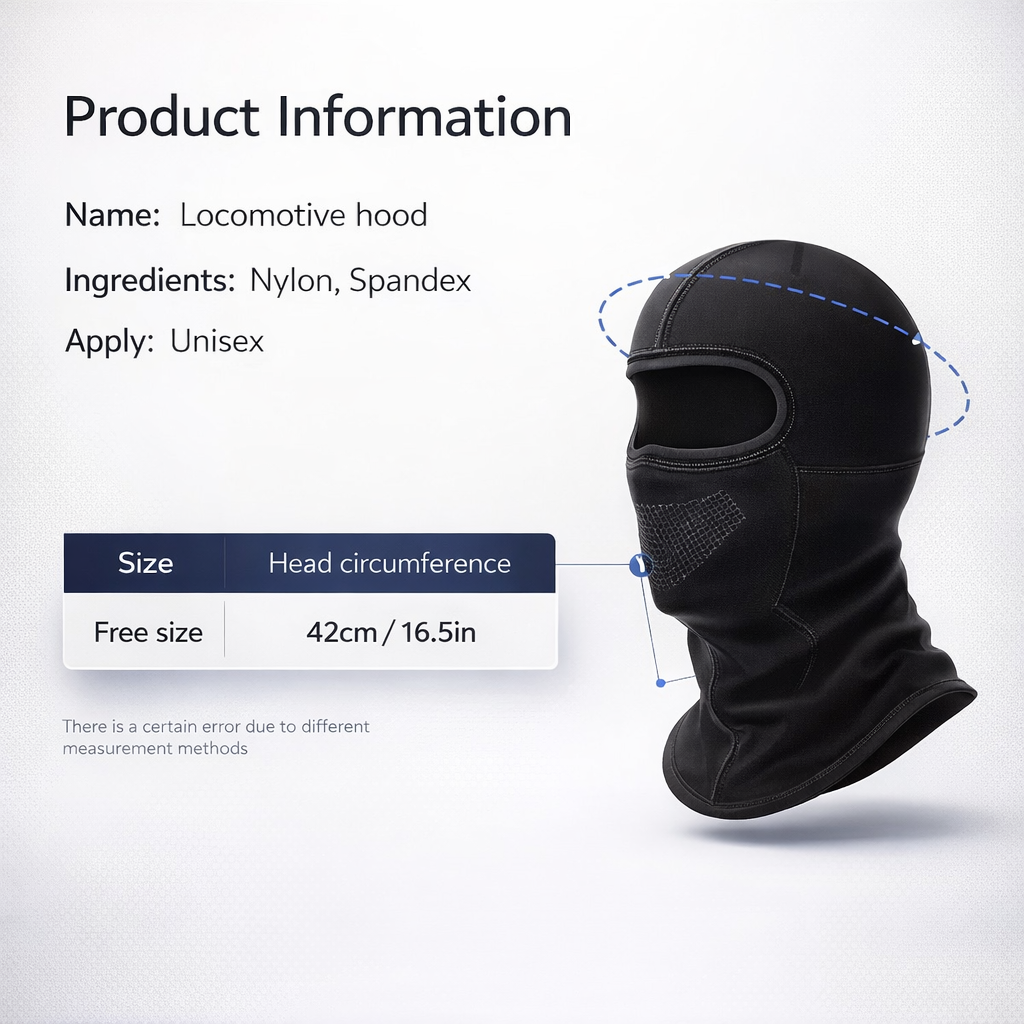 Unisex Knit Balaclava Face Mask | Windproof Winter Skiing & Motorcycling Gear | Grey Nylon