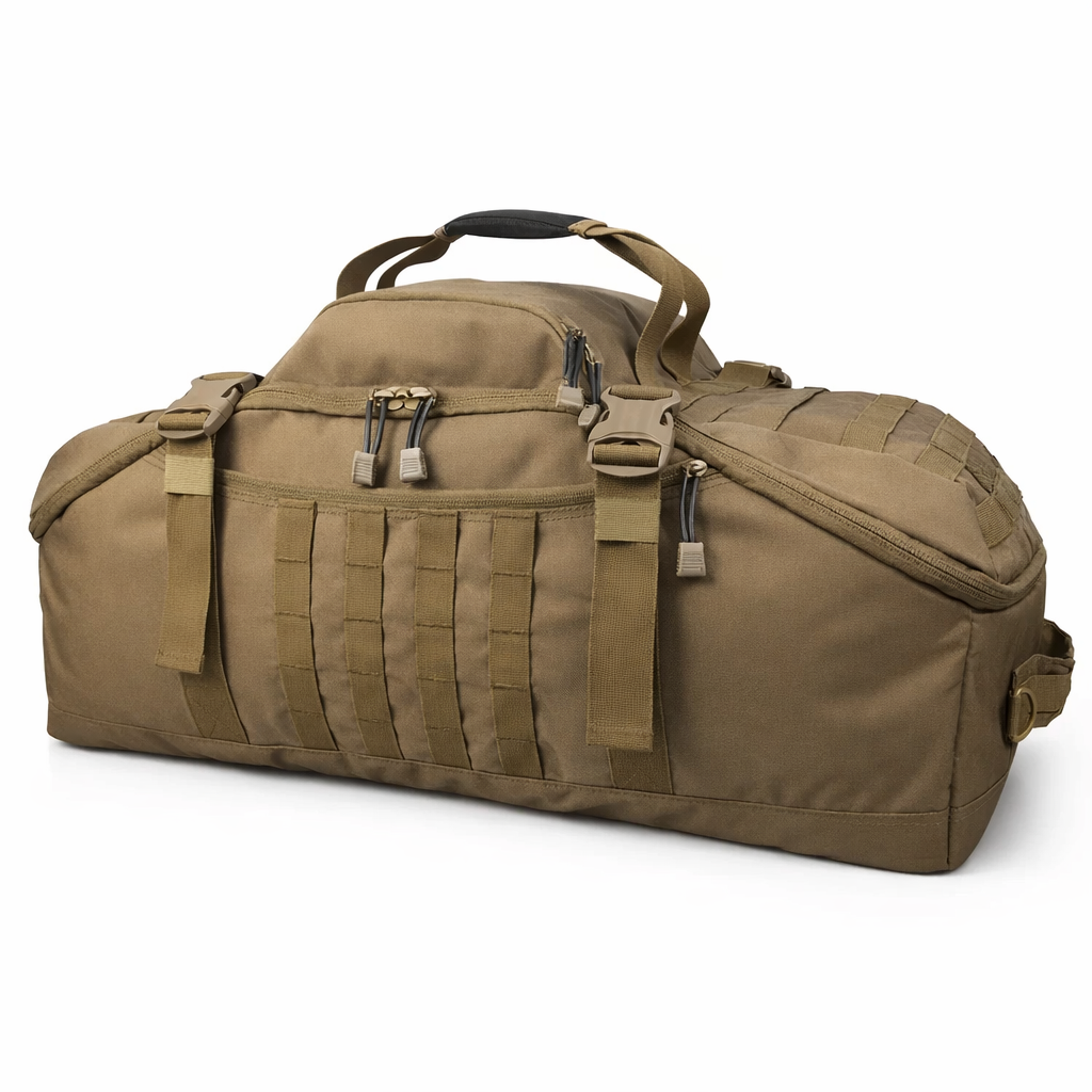 Tactical Duffel Bag | Large Molle Backpack for Camping Hiking | Durable Polyester | Men’s Outdoor Travel Pack
