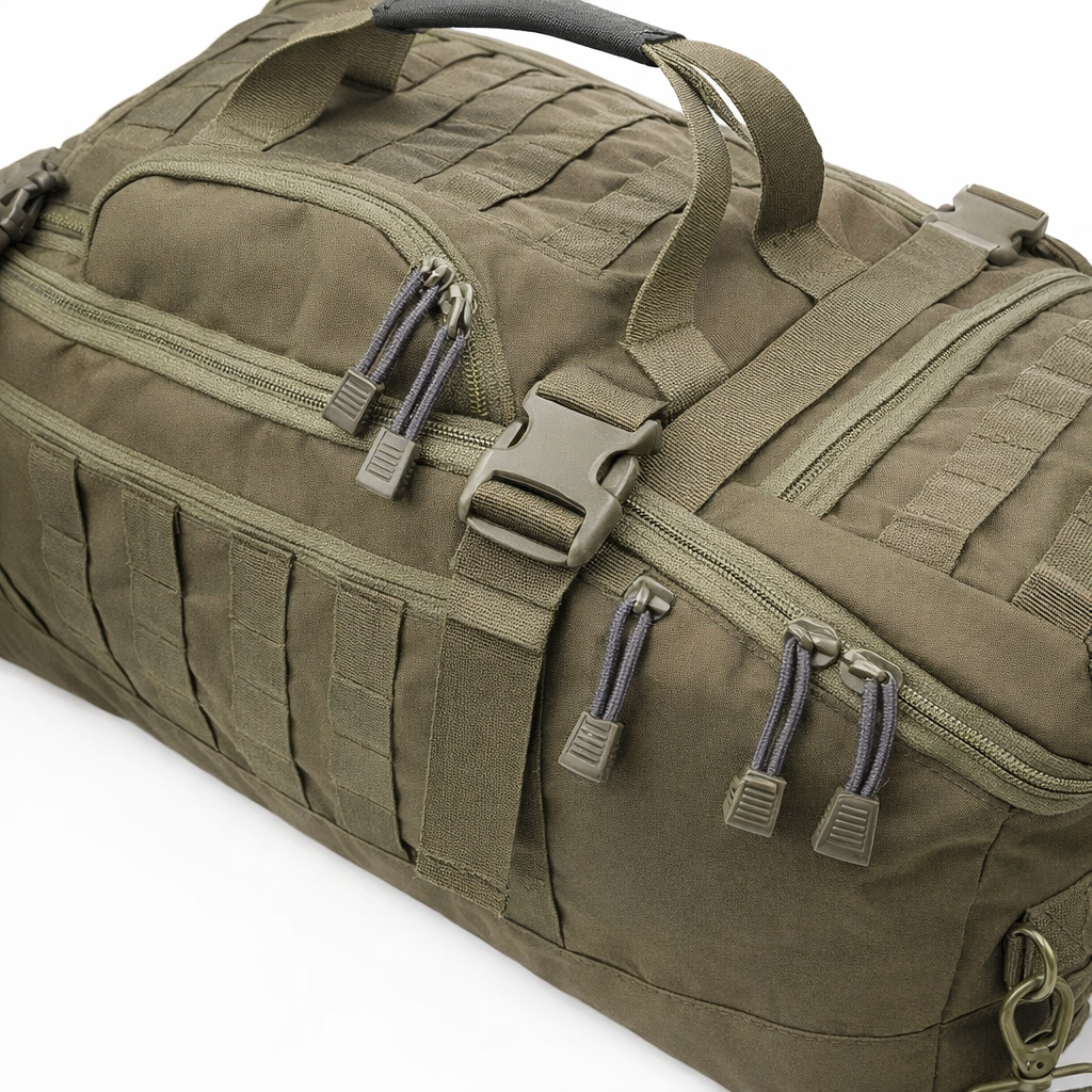 Tactical Duffel Bag | Large Molle Backpack for Camping Hiking | Durable Polyester | Men’s Outdoor Travel Pack