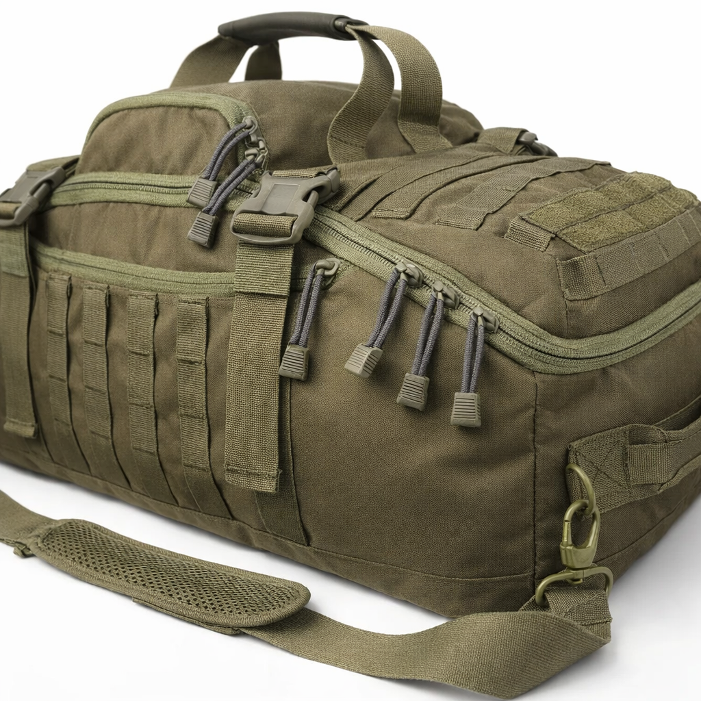 Tactical Duffel Bag | Large Molle Backpack for Camping Hiking | Durable Polyester | Men’s Outdoor Travel Pack