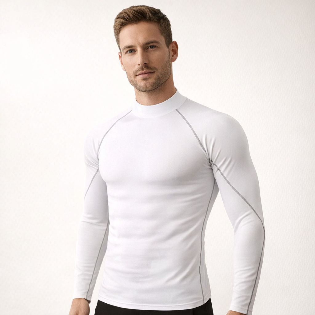 Men's Quick-Dry Compression Top | Long Sleeve Gym Fitness Shirt | Bodybuilding Running Apparel
