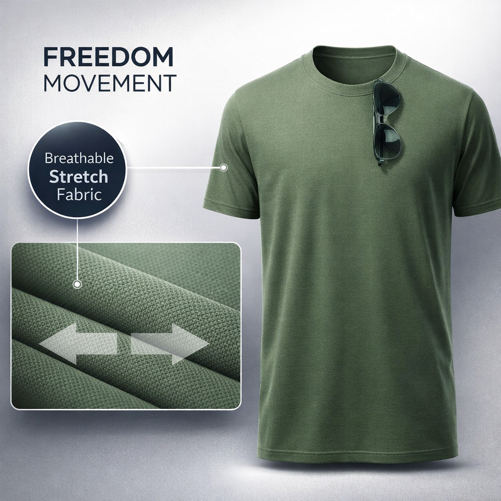 Men's Quick-Dry Tactical T-Shirts | Breathable Military-Style Activewear | Hiking Camping Gym Tops