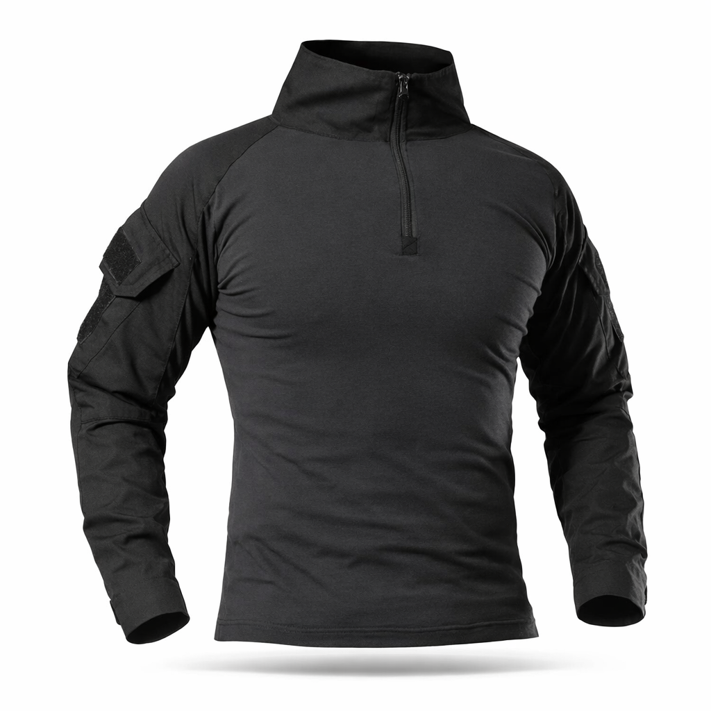 Men's Outdoor Tactical Long Sleeve Shirt | Camouflage Design | Cotton DRYTEC Fabric