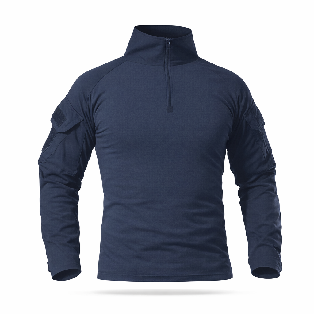 Men's Outdoor Tactical Long Sleeve Shirt | Camouflage Design | Cotton DRYTEC Fabric