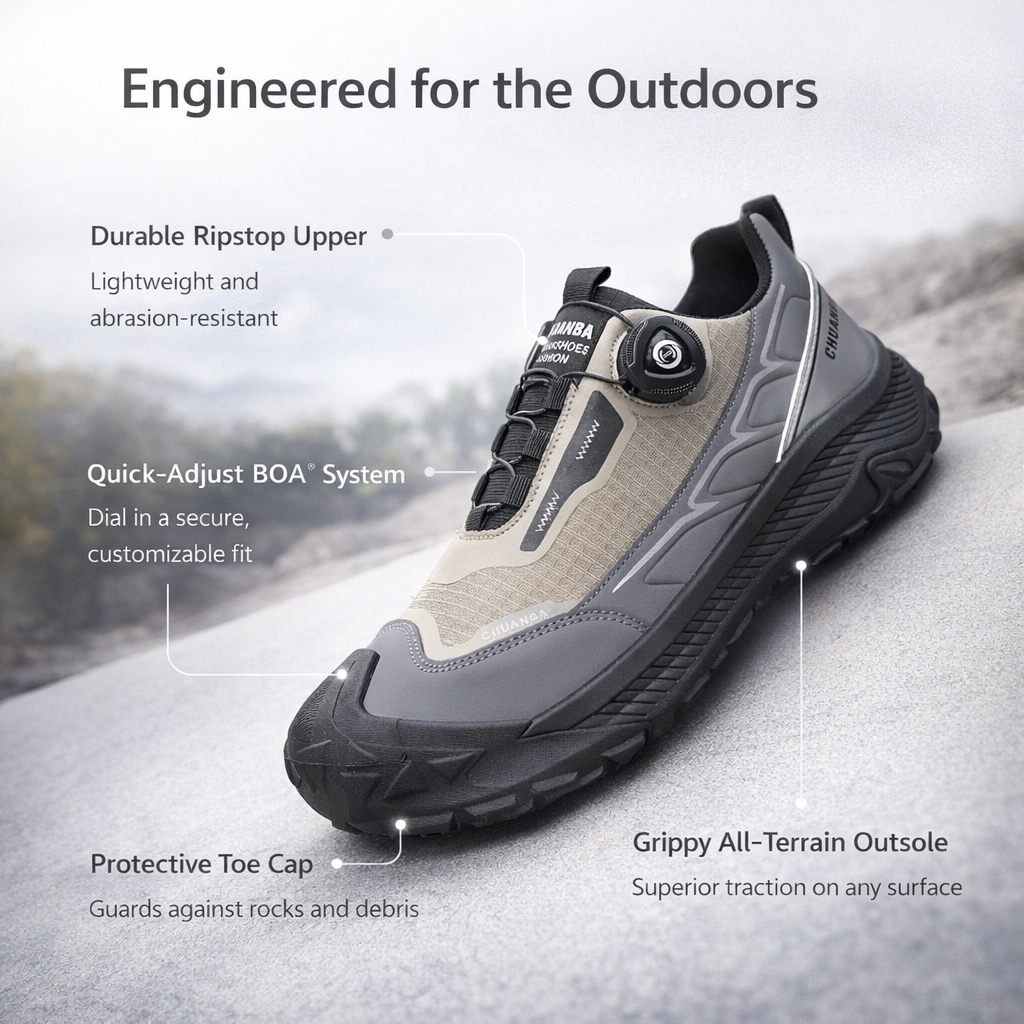 Men's Breathable Casual Comfort Shoe | All-Day Wear | Cotton Blend Upper | Relaxed Lifestyle