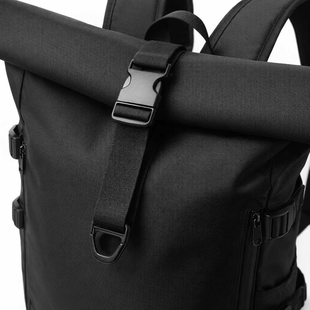 Durable Nylon Laptop Backpack | Adjustable Straps | Multiple Compartments | Business Travel Casual Bag | Four One