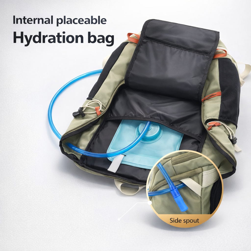 40L Lightweight Hiking Backpack | Travel Daypack with Rain Cover | Outdoor Camping & Climbing Gear | Universal Fit
