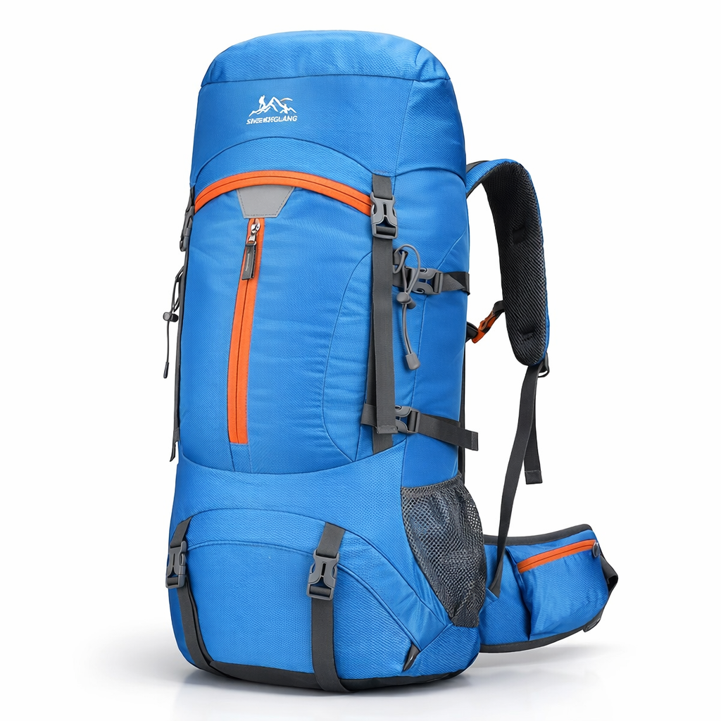 60L Waterproof Hiking Backpack | Camping Travel Rucksack for Men Women | Trekking Soft Shell Daypack | Black