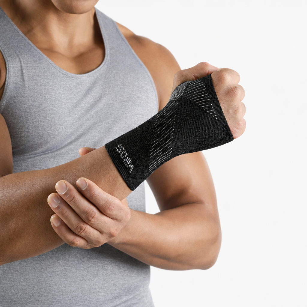 VBOSI Elastic Breathable Wrist Support | Compression Sleeve for Sports & Daily Use | Nylon Spandex