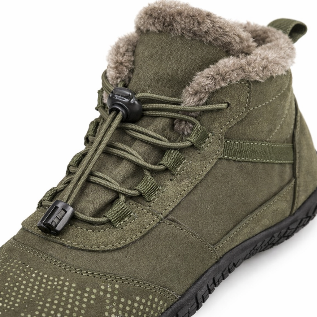 Tundra Pro Barefoot Winter Shoes | High-Top | Wide Toe Box | Soft Fleece Lining | Zero-Drop Sole | Flexible Rubber Sole