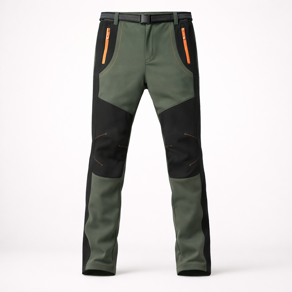 Men's Winter Fleece Pants | Waterproof Windproof Outdoor Trekking | JNP01A | Hiking Camping Rainwear