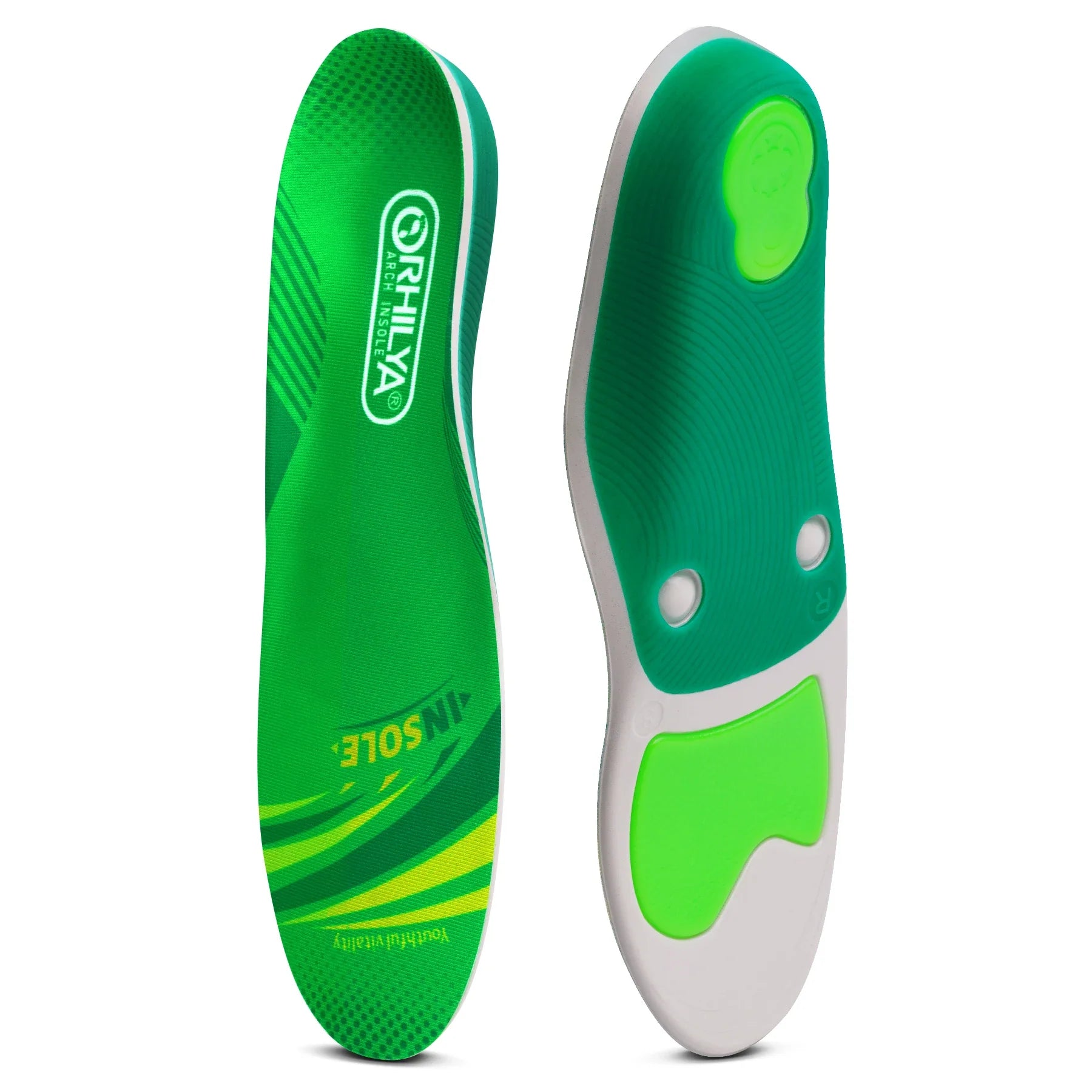 Orthopedic Shoe Inserts | Plantar Fasciitis Relief | Arch Support for Flat Feet | Unisex | Shock Absorbent | All-Day Comfort
