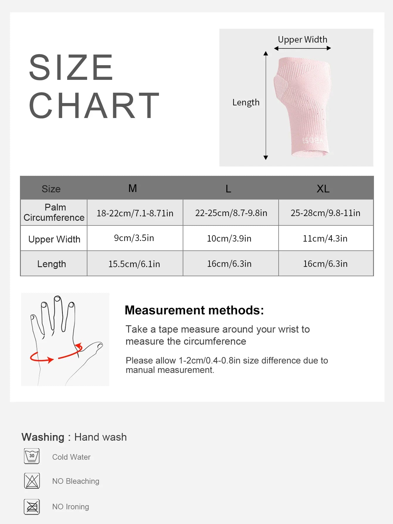 VBOSI Elastic Breathable Wrist Support | Compression Sleeve for Sports & Daily Use | Nylon Spandex