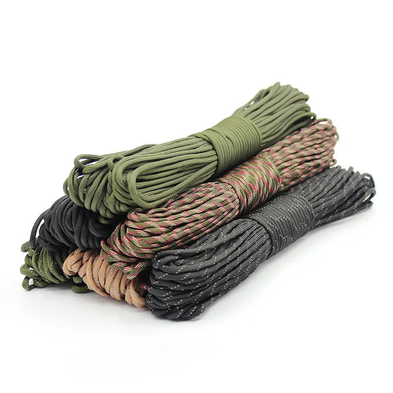 Military Grade 7-Strand Paracord | 4mm 550 Tactical Utility Rope | Outdoor Survival Camping Cord | Weaving & Multi-Purpose Use