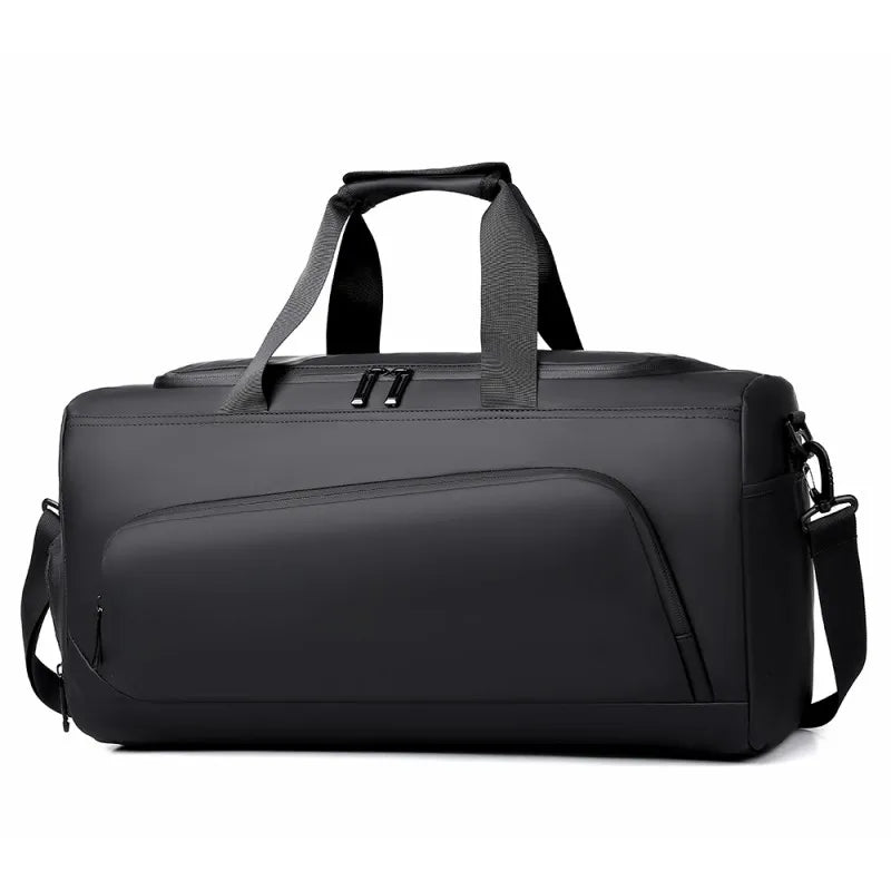 Portable Travel Duffel Bag | Large Capacity PU Handbag | Multiple Compartments | Shoe Storage | Waterproof Gym Vacation