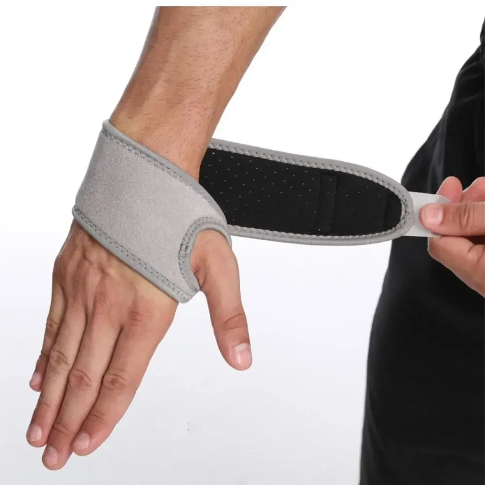 Unisex Wrist Support Brace | Carpal Tunnel & Sprains Pain Relief | Nylon SBR Material Strap | Adult Fitness Wrap