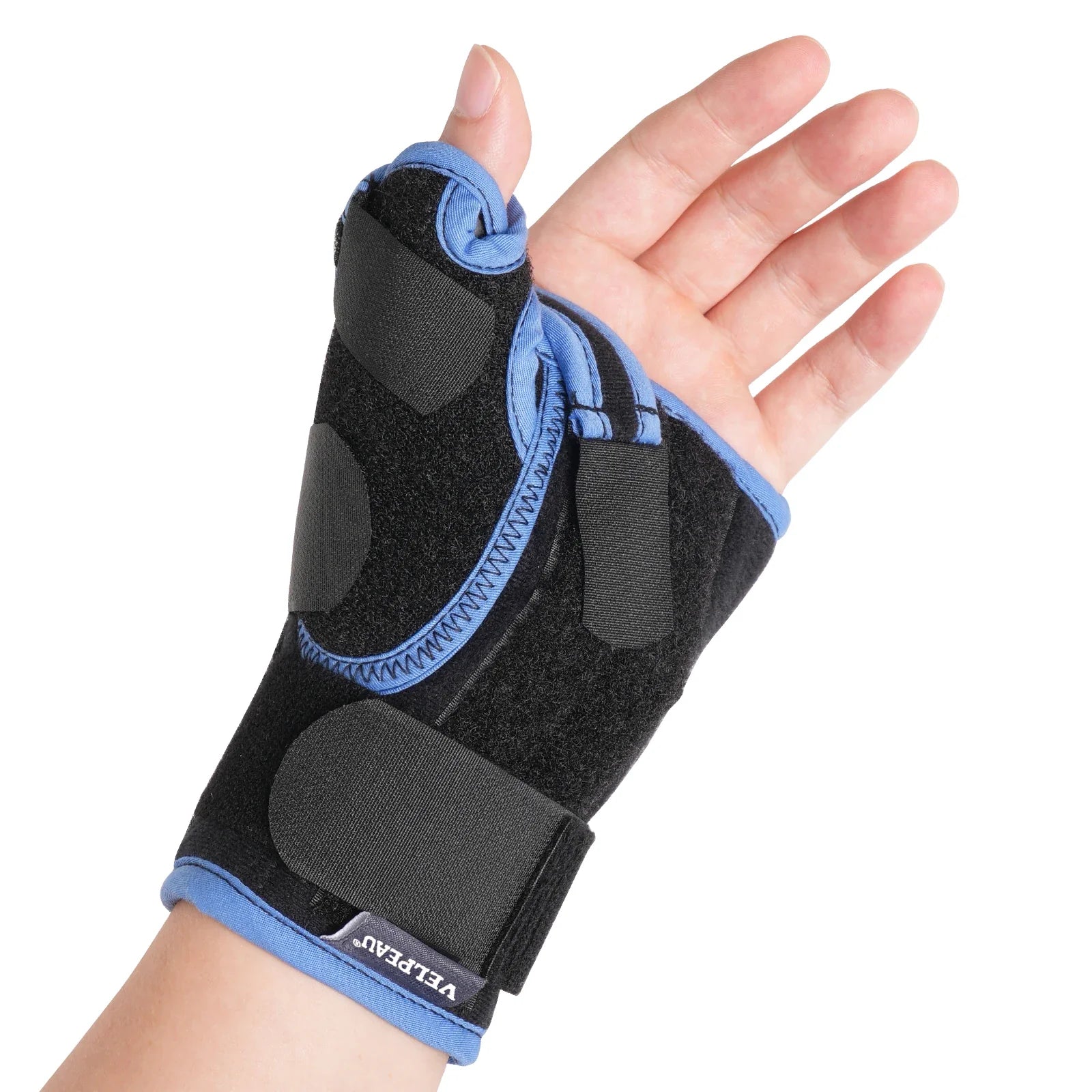 VELPEAU Wrist Support Brace | Pain Relief for Carpal Tunnel & Arthritis | Adjustable Thumb Splint | Polyester Cotton Aluminum
