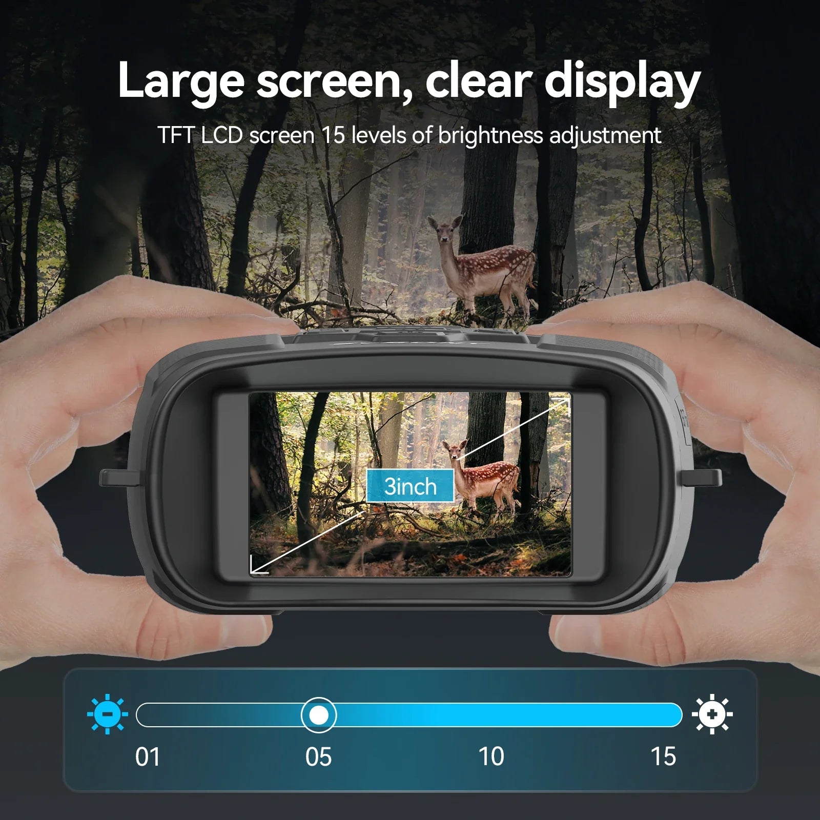 SVBONY SA206 Night Vision Device | 4K Wildlife Observation | Birdwatching Camping | Infrared Night Fishing
