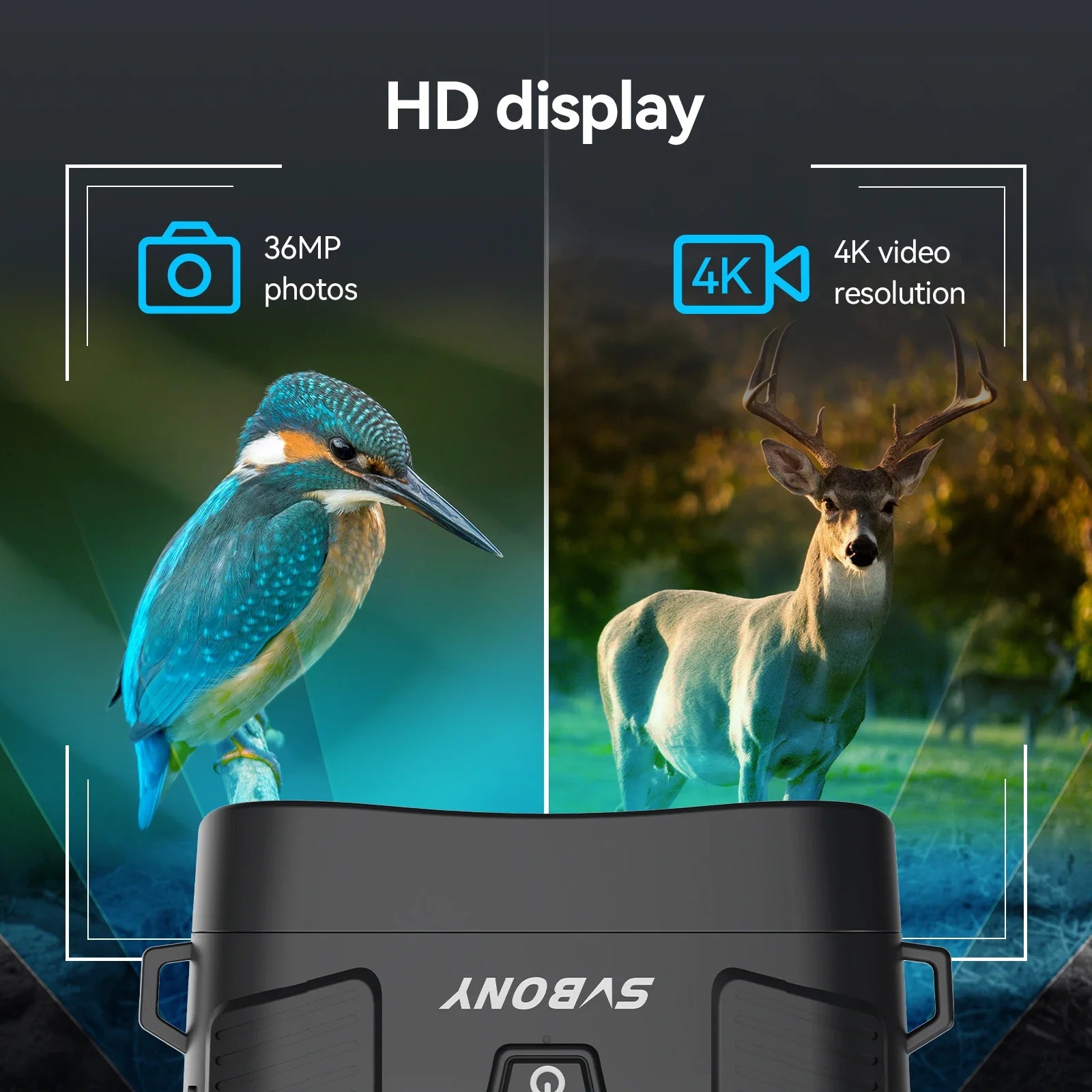 SVBONY SA206 Night Vision Device | 4K Wildlife Observation | Birdwatching Camping | Infrared Night Fishing