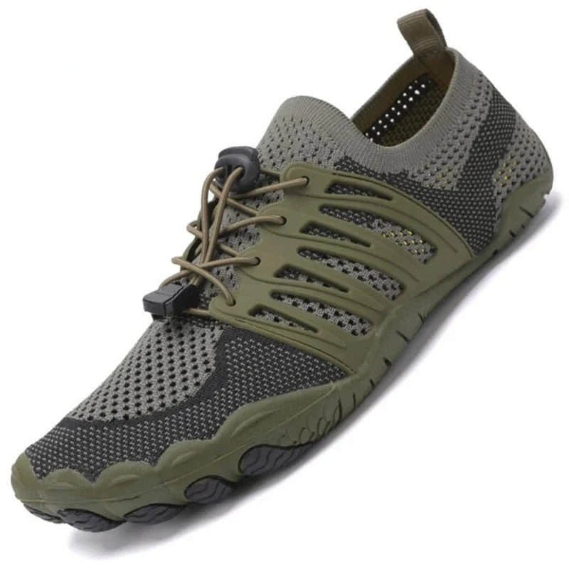 Men Women Barefoot Trail Shoes | Minimalist Water-Friendly Cross Training | Wide Toe Grip Support