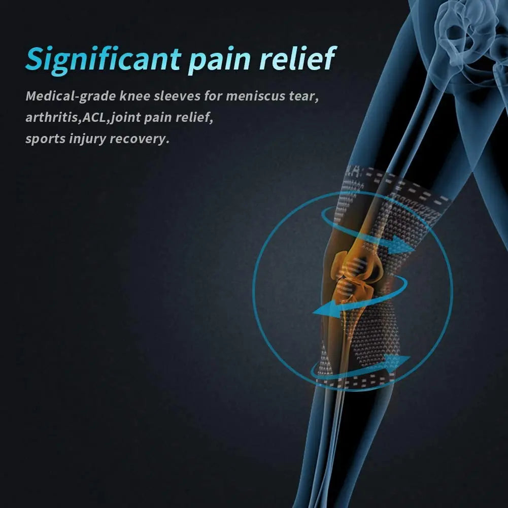 NEENCA Knee Brace Support | Gel Cushion & Side Stabilizers | Pain Relief & Meniscus Recovery | 100% Polyester Nylon | Adult Use