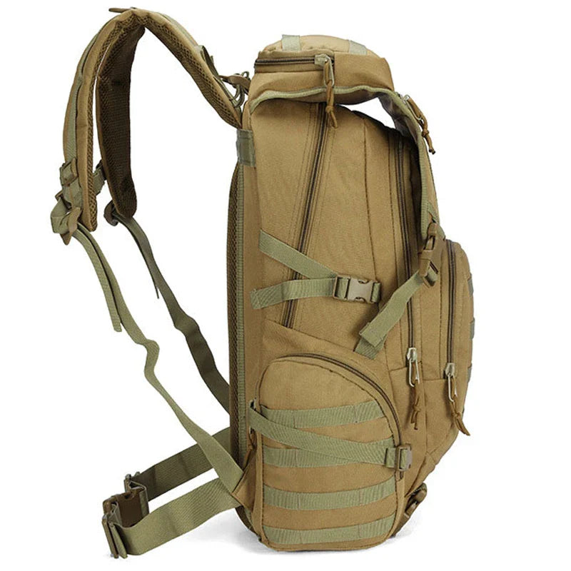 Tactical Backpack MOLLE Nylon for Men | EDC Survival Hiking Camping Travel Outdoor Daypack | Model DSB003