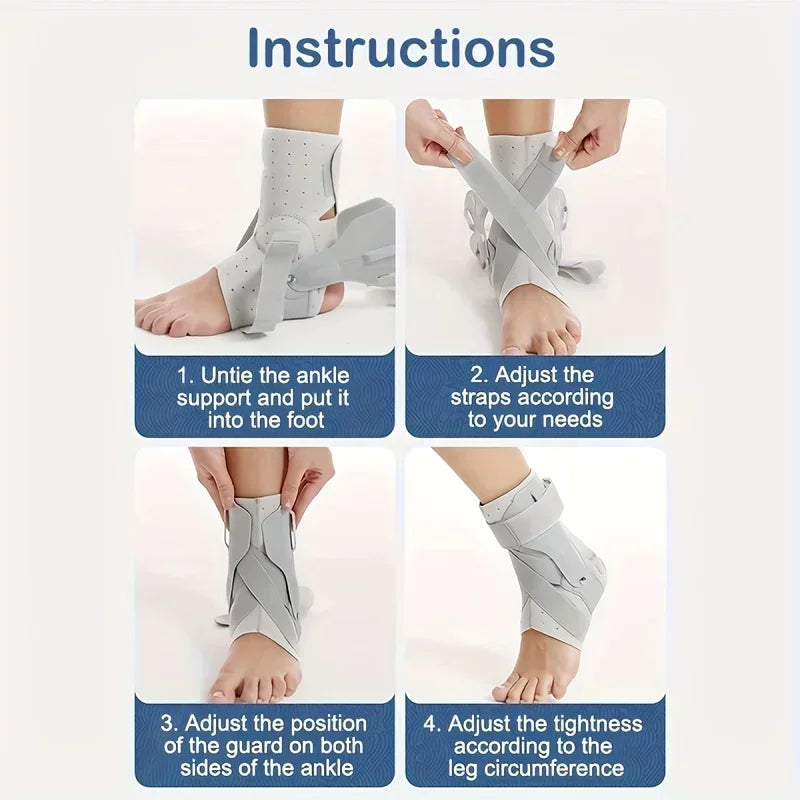 OIMG Ankle Brace Support | Adjustable Stabilizers for Sprain Recovery | Men & Women | Foot Tendinitis Relief
