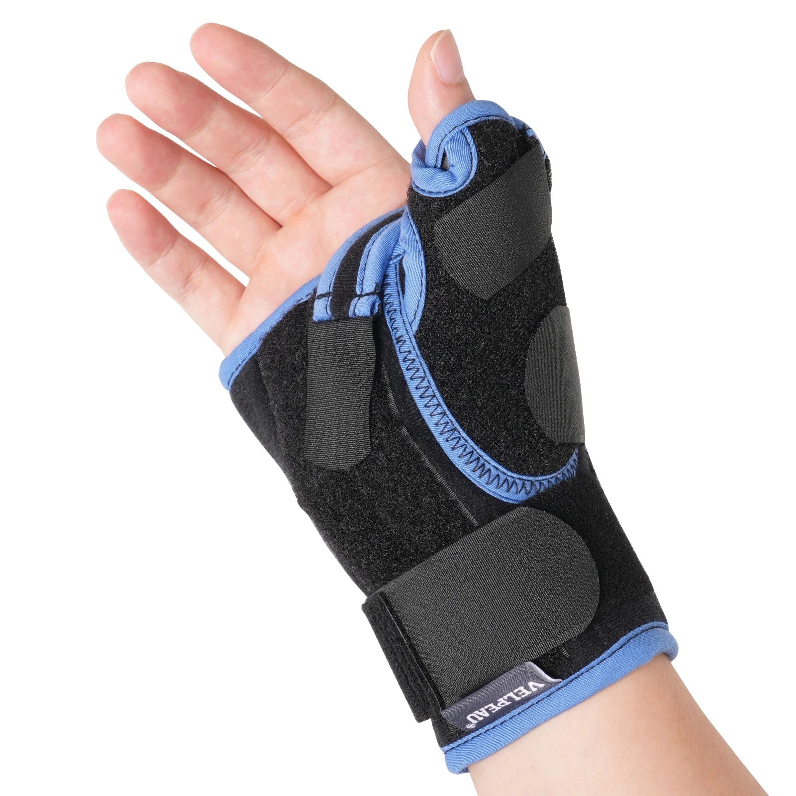 VELPEAU Wrist Support Brace | Pain Relief for Carpal Tunnel & Arthritis | Adjustable Thumb Splint | Polyester Cotton Aluminum