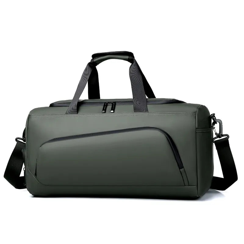 Portable Travel Duffel Bag | Large Capacity PU Handbag | Multiple Compartments | Shoe Storage | Waterproof Gym Vacation