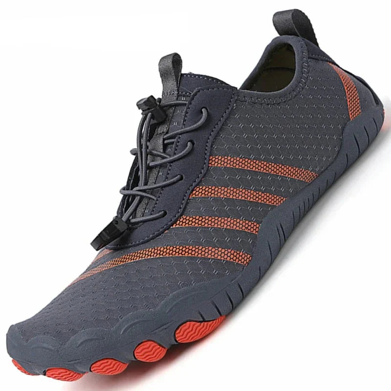Men Women Barefoot Trail Shoes | Minimalist Water-Friendly Cross Training | Wide Toe Grip Support