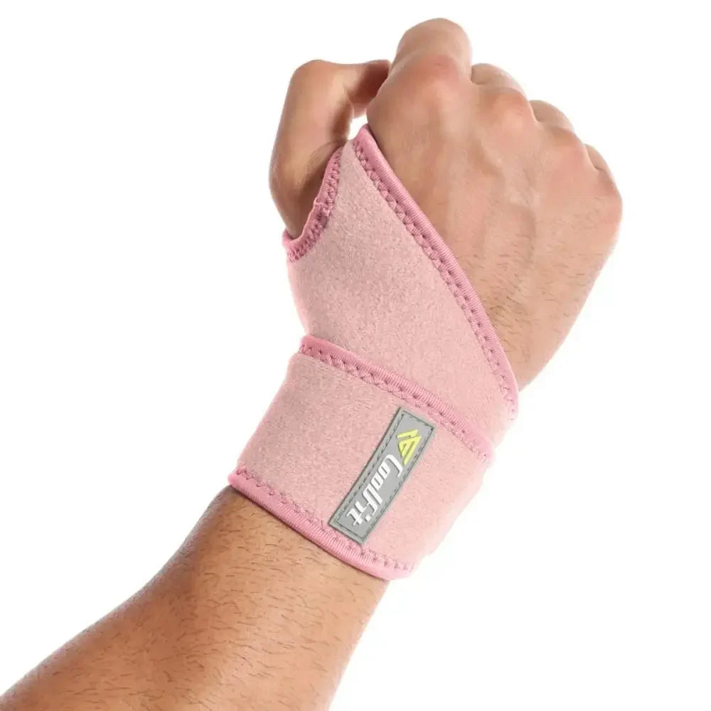 Unisex Wrist Support Brace | Carpal Tunnel & Sprains Pain Relief | Nylon SBR Material Strap | Adult Fitness Wrap