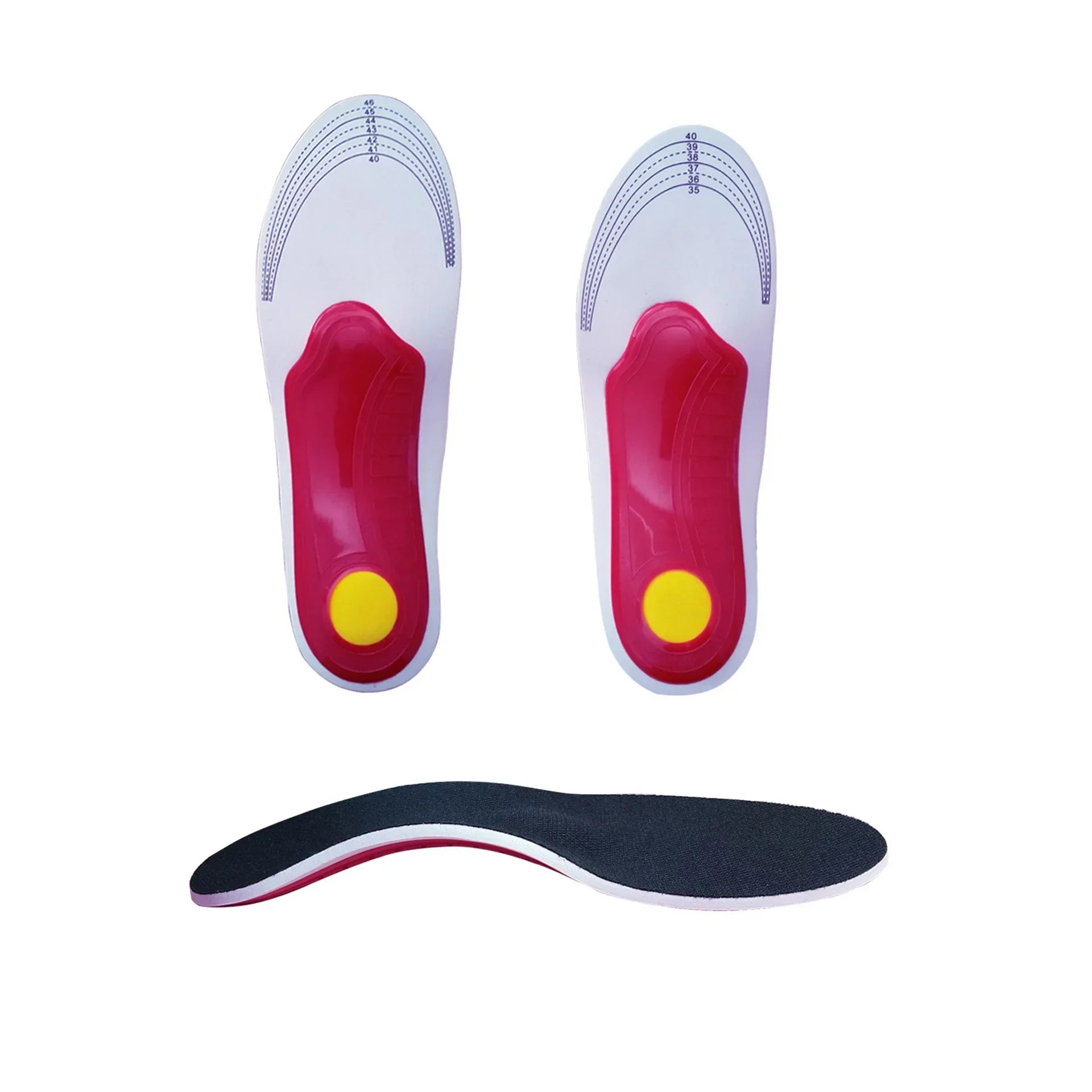 Orthopedic Insoles for Men Women | Arch Support | Flat Foot Correction | Breathable Massage Cushion