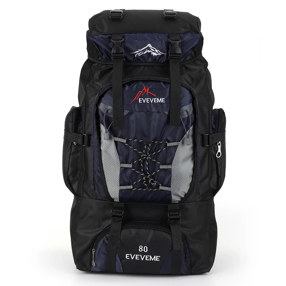 APWIKOGER 80L Hiking Backpack | Large Capacity Travel Pack | Adjustable Straps | Outdoor Sports Nylon Bag