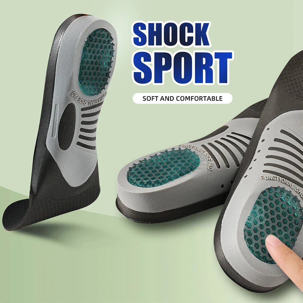 Orthopedic Gel Insoles | Plantar Fasciitis Relief | Carbon Active | Comfort Shoe Inserts | Women & Men