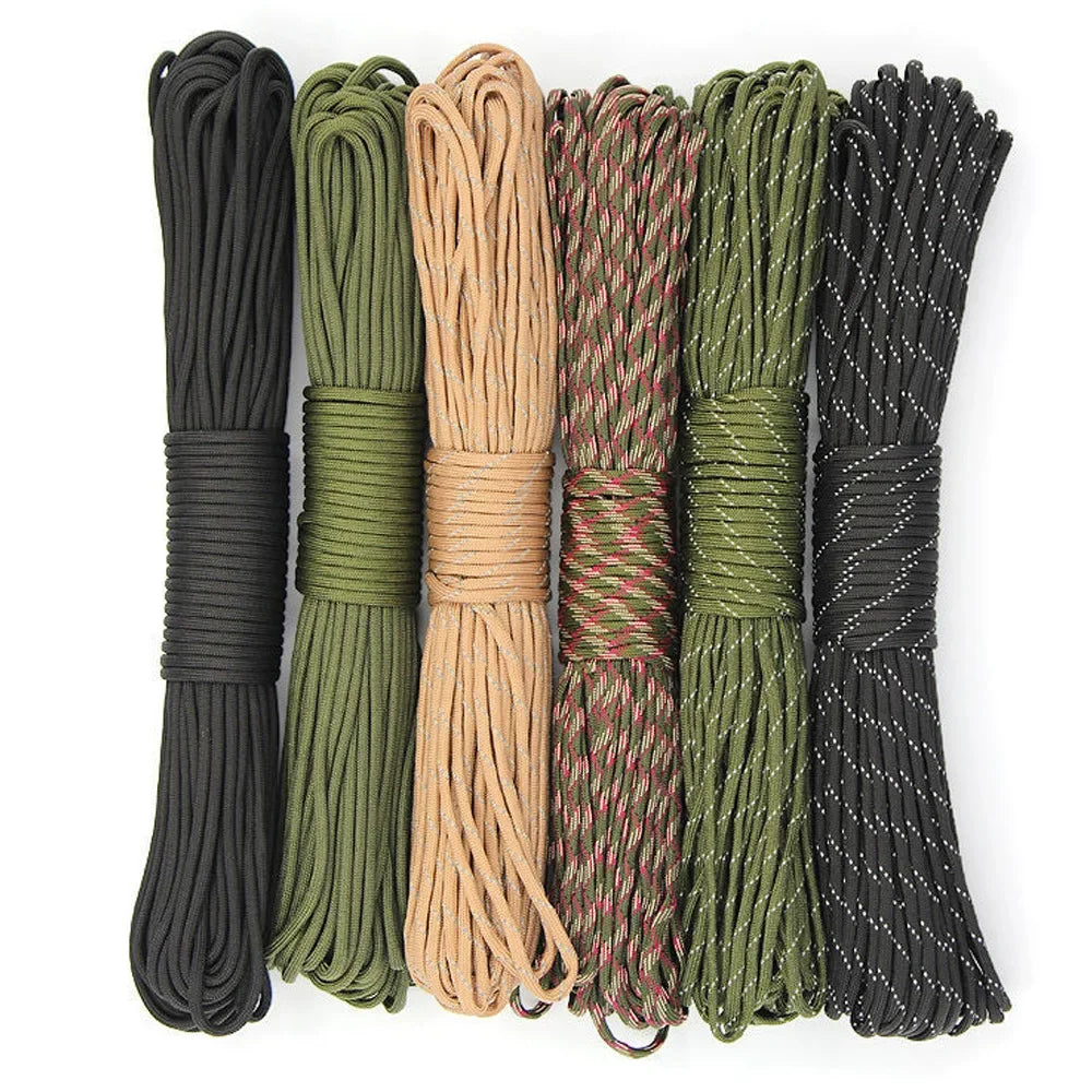 Military Grade 7-Strand Paracord | 4mm 550 Tactical Utility Rope | Outdoor Survival Camping Cord | Weaving & Multi-Purpose Use