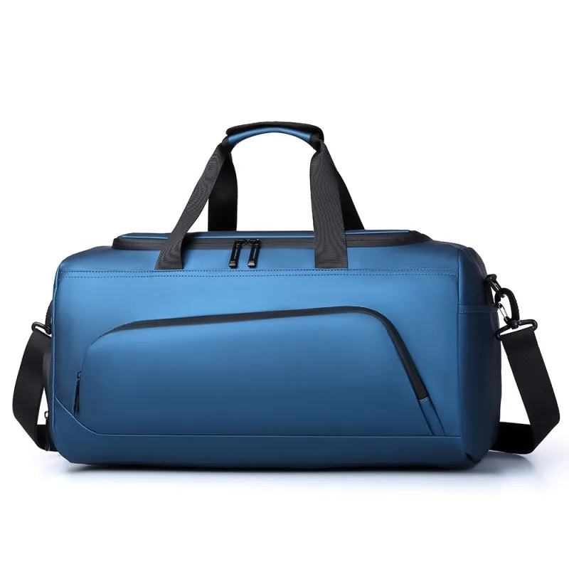 Portable Travel Duffel Bag | Large Capacity PU Handbag | Multiple Compartments | Shoe Storage | Waterproof Gym Vacation
