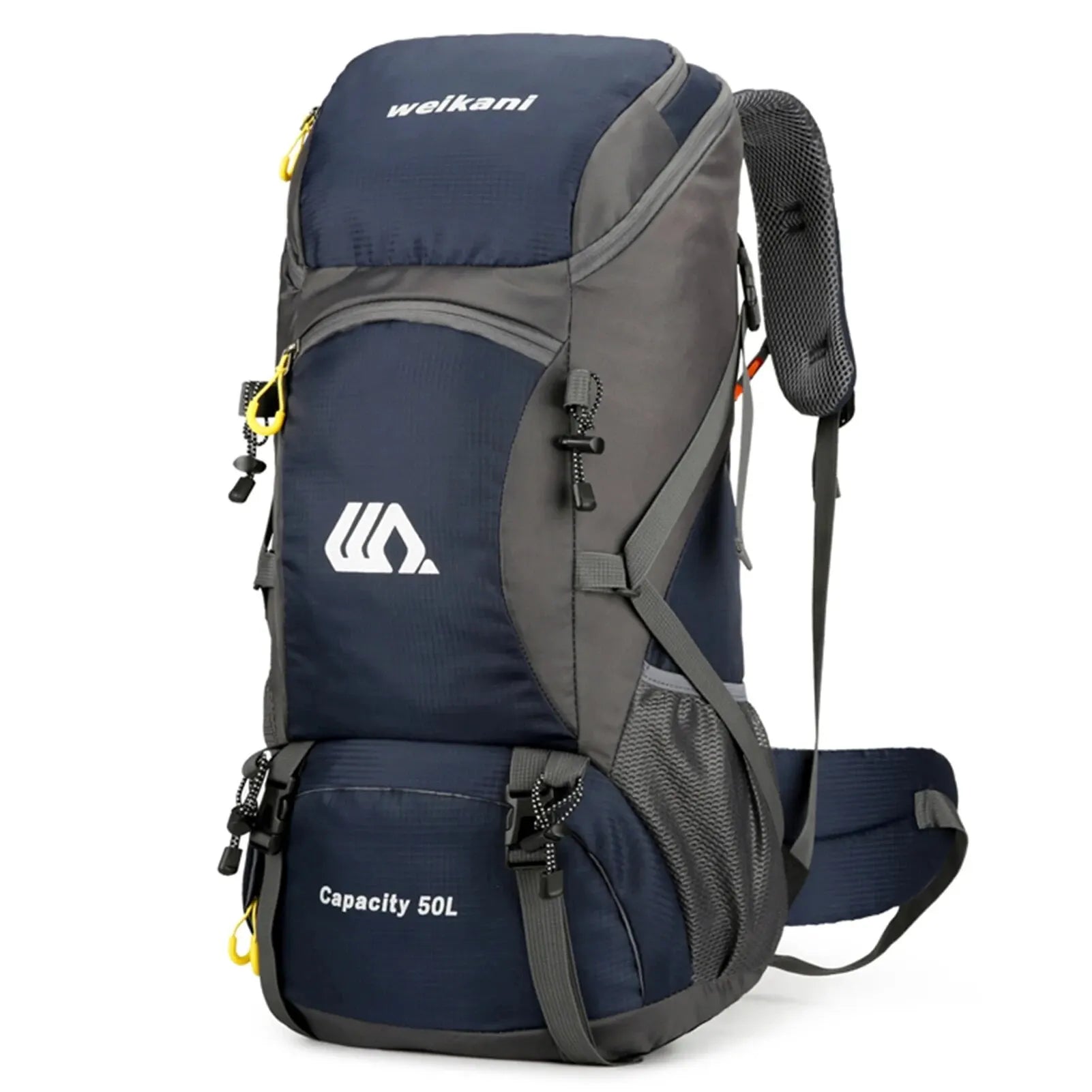 Rilibegan Nylon Hiking Backpack | 50L Outdoor Sport Travel Pack | Extern Frame | Camping Climbing Fishing Bag