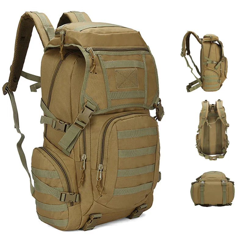 Tactical Backpack MOLLE Nylon for Men | EDC Survival Hiking Camping Travel Outdoor Daypack | Model DSB003