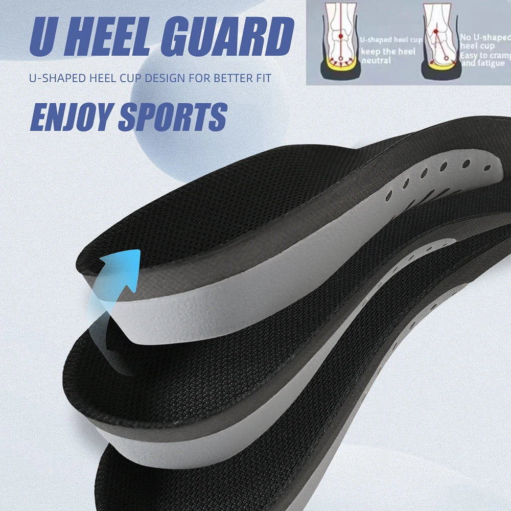 Orthopedic Gel Insoles | Plantar Fasciitis Relief | Carbon Active | Comfort Shoe Inserts | Women & Men