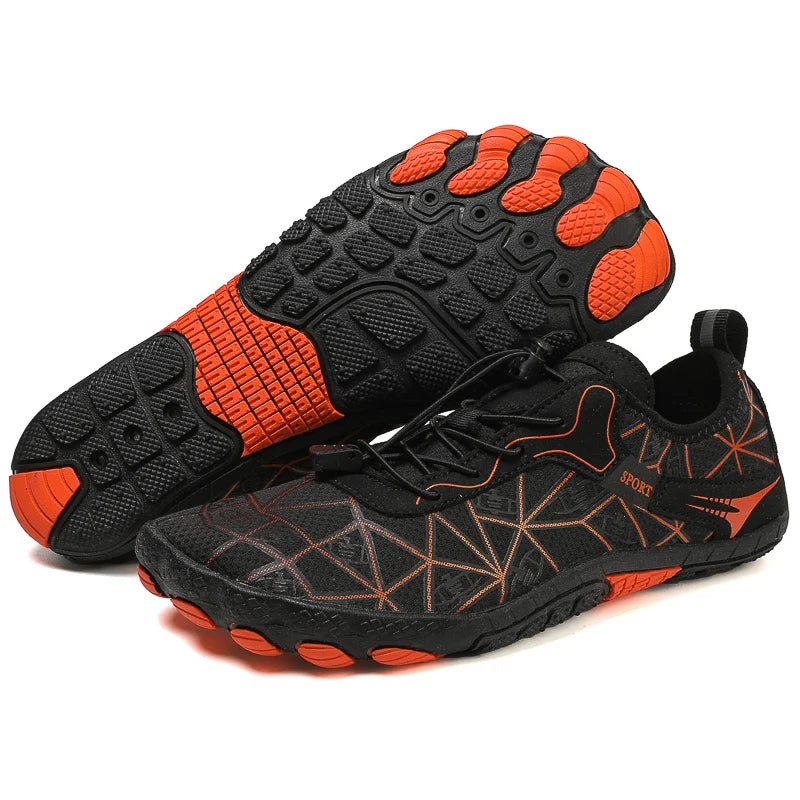 Men's Summer Beach Water Shoes | Barefoot Upstream Sandals | Yoga Fitness Slip-Ons for Women