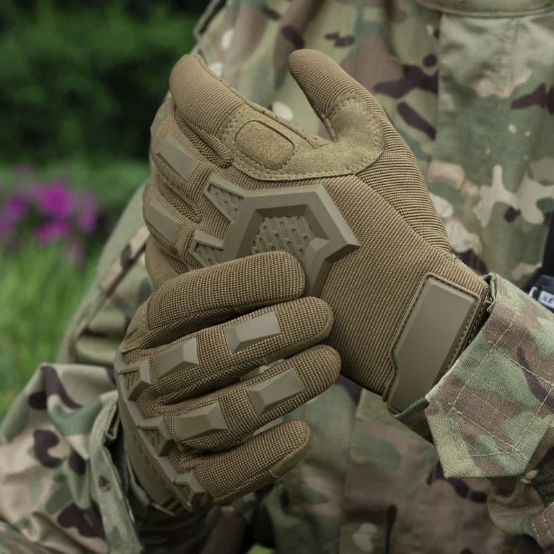 Men's Touchscreen Tactical Gloves | Airsoft Paintball Outdoor Sports | Long Finger Design