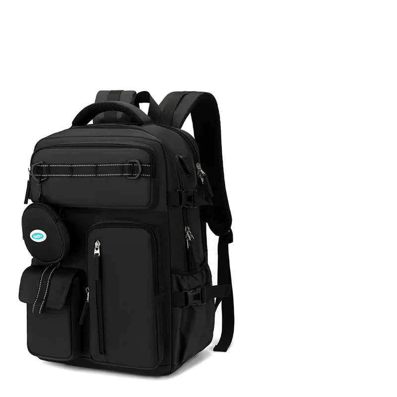 3pcs Vacuum Compression Backpack | Laptop Compartment | Soft Handle | Travel Cabin Bag | Embossed Design